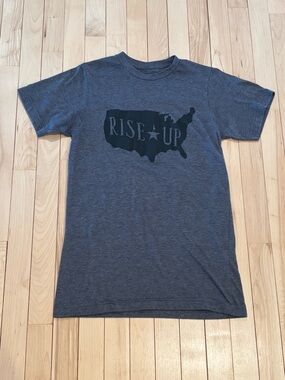 Hamilton An American Musical Rise-Up Tour T-Shirt Blue Small